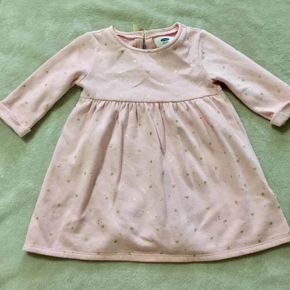 Pink (gold Star) girl dress